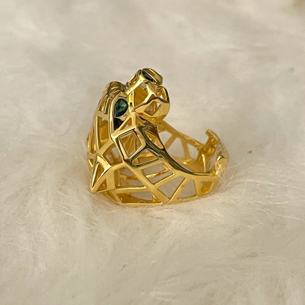 Cheetah Panther Ring Size 8